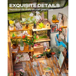 Greenhouse Miniature Dollhouse Kit for Adults, DIY Creative Gift
