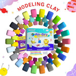 66 Color Air Dry Clay Set for Kids & Adults, Soft Modeling Clay for DIY Art