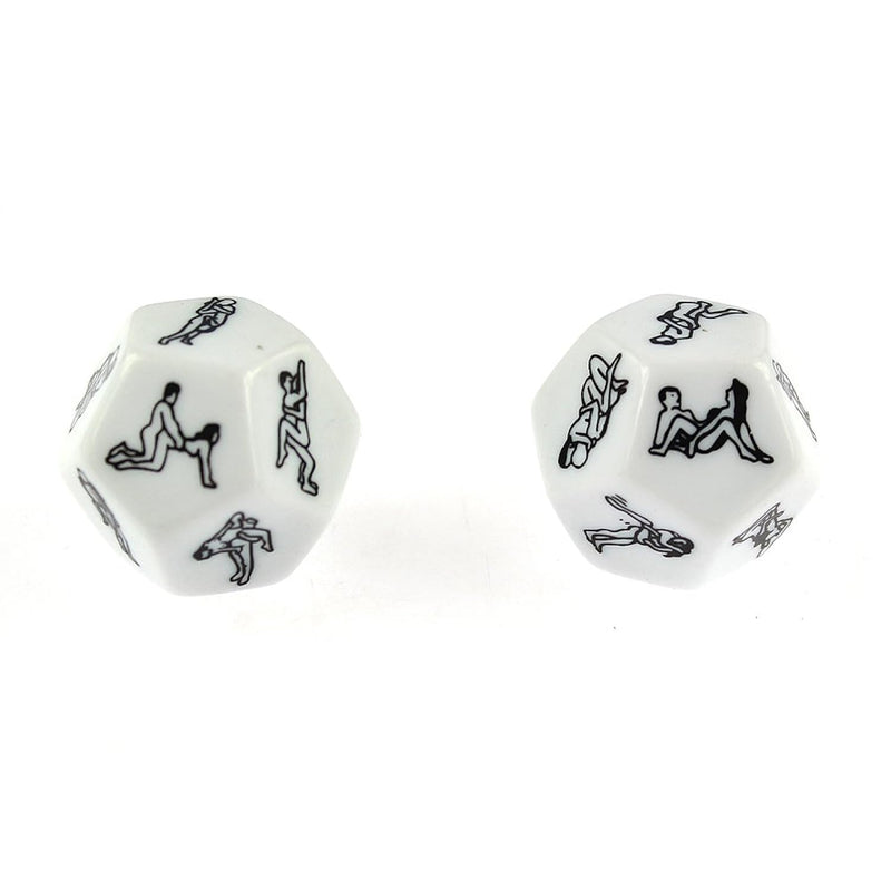 2 Pcs Of 12 Sides Funny Sex Position Dice For Bachelor Party Or Adult Couples Novelty Toys Game Gift