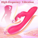 G Spot Vibrator Sex Toys - App Rabbit Vibrators Anal Clitoral Vibrator Dual Stimulator Dildo, Body-Safe With 10*10 Powerful Vibrating Modes Female Sex Toys, Waterproof Adult Sex Toy For Women Couple