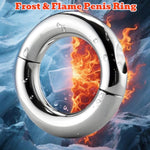 Metal Stainless Steel Penis Ring For Men Metal Cock Rings For Erectionenhancing Sex Toy Couple‘ S Bondage Delay Control Male Stimulator-50Mm