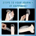 New Cock Delay Loop Sleeve For Men, Reusable Ultra-Soft Penis Enlarger Cock Extender Sheath Men Cock Condom Male Sex Toys Toys For Men Couple