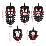 Invisible Cage Training Cage For Strength Exercise (Flat Rings), Black Silicone Spikes Removable, Male Beginner Friendly (Us-A141) (E5B)