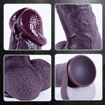 Giant Thick Black Dildo With 2.8" Diameter, Extra Large 9.8" Realistic Silicone Dildo, Strong Suction Cup Wide Penis, Huge Fat Xxl Thick Anal Penis For Experienced Players