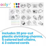DIY Shrink Art Charms Kit, 28 Piece Cute Crew