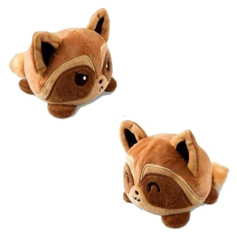 The Original Reversible Raccoon Plushie Brown Cute Sensory Fidget Stuffed Anim