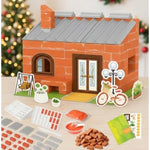 House Building Set For Kids 4+, Mini Brick Construction Kit With Mortar, Stem Architecture Blocks, Reusable Diy Projects, Creative Birthday Gift