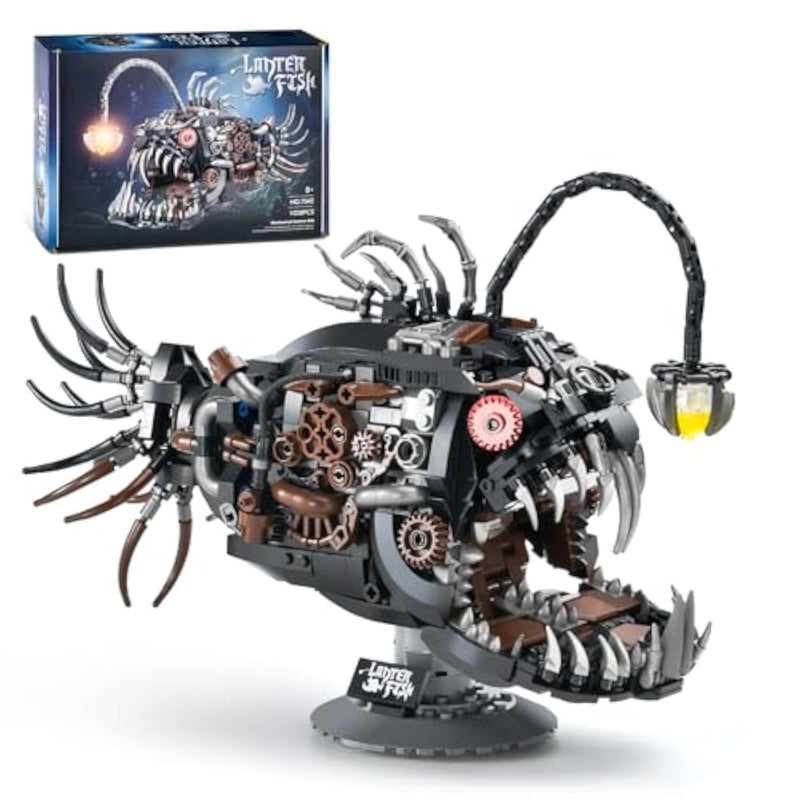 Mechanical Fish Building Sets,Ocean Animal Collection Toy,Adults Home Or Office Decor,Stem Building Gift For Teens Boys And Girls 8-14 (1038Pcs)