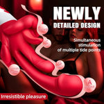 G Spot Vibrator Womens Sex Toy - 5 In 1 Rose Sex Toy Dildo With 5 Rhythmic Swings And 10 Tongue Vibrator Heating Mode For Clitoral Vaginal Anal, Female Sexual Pleasure Tools Adult Toys For Men Couple