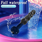 Male Masturbation Penis Plug Training For Men, Short Smooth Silicone Stimulatior, Hollow Design Insert Plug, Phallus Expansion Penis Delay Trainer With Multi Beads (3Pcs(For Experienced People))