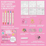 Shrink Art Craft Kit with 25+ Shapes, Markers & Charms, Bloom Post