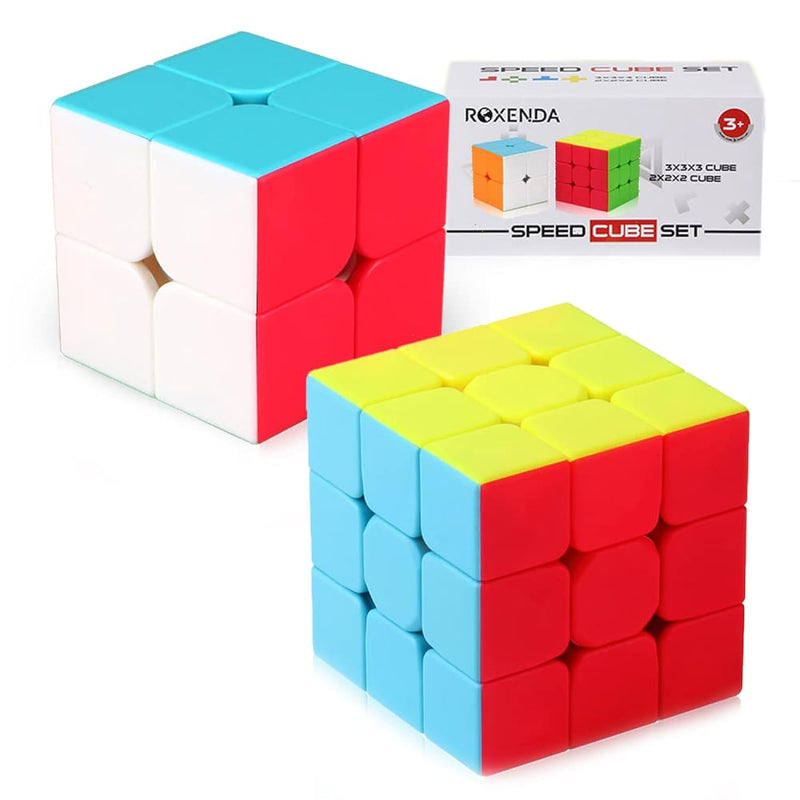 Speed Cube Set, Speed Cube Bundle Of 2X2X2 And 3X3X3 Cube Smoothly Magic Cu