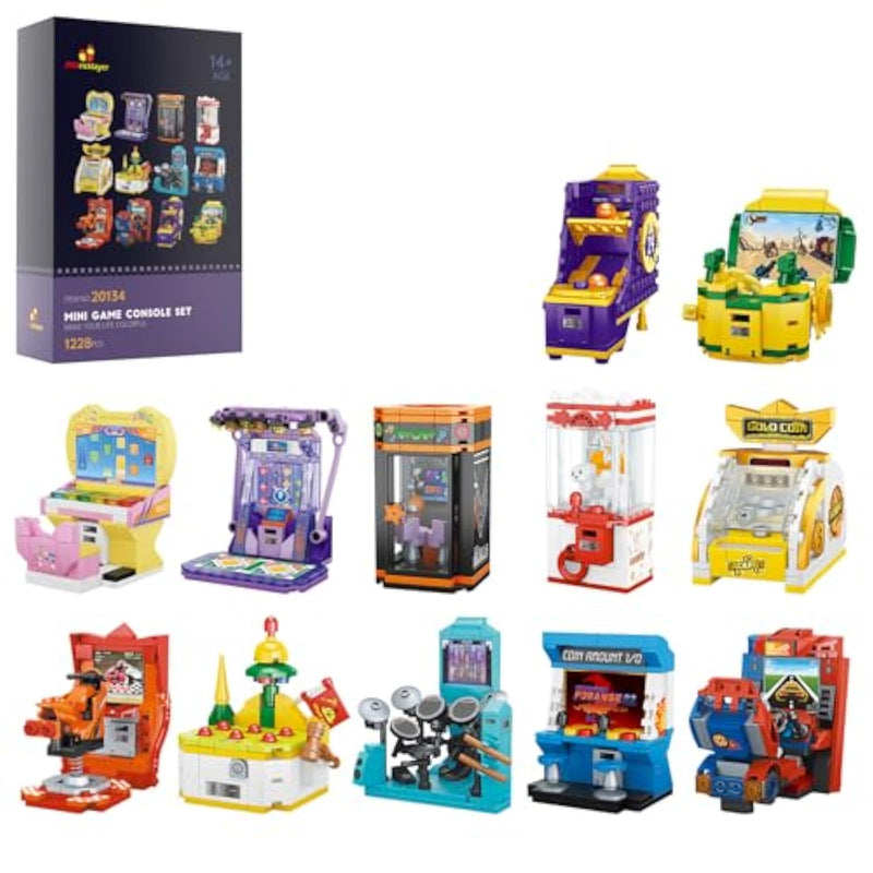 Friend Game Console Building Set 20134,12 In1 Mini Game Console Collectible Model Building, Christmas Party Favors For Goodie Bags, Classroom Prizes, Birthday Gifts For Girls Boys