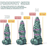 Fantasy Dildo With Suction Cup - Waterproof Realistic Dildo For Men And Women, Perkin Silicone, Mechanical Details And Stimulating Texture, Unisex Sex Toys For G- Spot Stimulation (D222-Xl)
