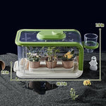 Kids Plant Growing Kit, Kids Gardening Greenhouse Growing Kit With Drip Irrigation And Grow Lights, Science Stem Toys Terrarium Kit For Boys Girls 3 4 5 6 7 8 Year Old,Kids Flower Growing Kit