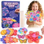 Poke Art Flower Bouquet Craft Kit for Kids Ages 3-12 with Flowers & Butterflies