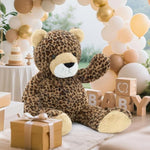 51" Giant Cheetah Stuffed Animal Plush Toy, Large Leopard Stuffed Animal Plush Pillow For Girlfriend Boyfriend Kids, Super Soft Cheetah Stuffy Gift For Birthday Christmas Baby Shower Decor