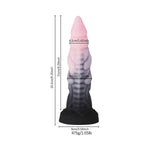 9.25" Fantasy Monster Dildo, Soft Silicone Anal Dildos With Powerful Suction Base, Realistic Penis Adult Toy For G-Spot Prostate, Pink Black Sex Toys Butt Plug For Women Men