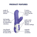 Magic Bunny Vibrator Sex Toy | Adult Toys For Women | Rabbit Vibrator With 12 Vibration Modes | Vibrating Sexual Pleasure Device | Stimulation Vibrators | Female Wellness Tools