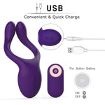 Sex Toys Vibrating Cock Ring Penis Ring With Multi-Frequency Rechargeable Remote Control For Men Massager Clitoral Orgasm Stimulator Enhance Pleasure Sensory Toy Adult Game For Couple Women