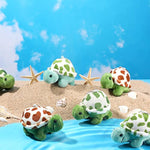 12 Pcs Mini Animal Plush Toys Dolphin Sea Turtle Stuffed Animals Small Tiny Ocean Mini Plush Toys For Keychain Decoration Baby Xmas Bag Fillers Stocking Stuffs(Sea Turtle)