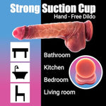 Adult Toys Sex Toys Realistic Dildo For Women And Couple Sliding Skin Foreskin Realistic Testicles Anal Vaginal Stimulation Strapon High Grade Silicone 8.46"
