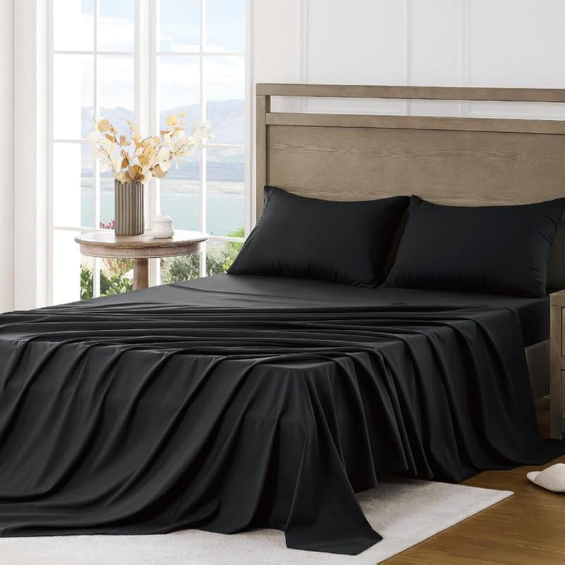 Queen Sheet Set - Ultra Soft Sheets For Queen Size Bed - Brushed Microfiber -