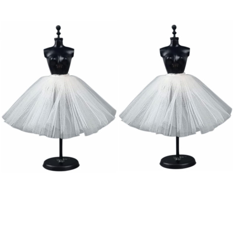 2Pcs/Lot Fashion Petticoat For 11.5" 1/6 Doll Slip Wedding Dress Underskirt Cl