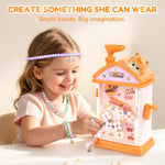 Bracelet Making Kit with Hand-Crank Bead Spinner, 1000 Beads & 20 Findings