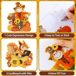 36 Pcs Fall Thanksgiving Religious Crafts Autumn Harvest Pumpkin Decorations Kit