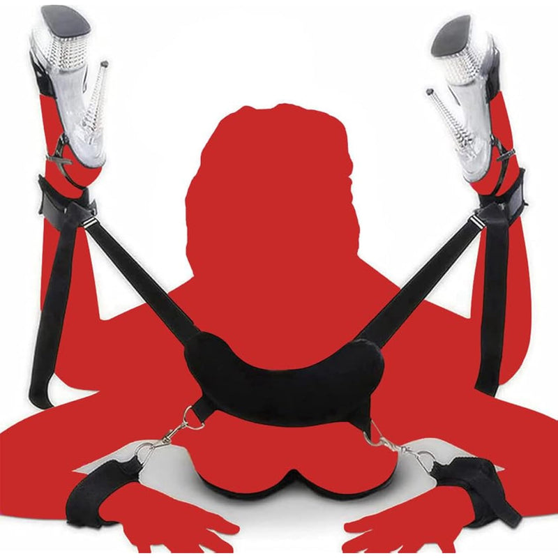 Bondaged Restraints Leg Spreader Bar Sex Tie Downs For Adults Couples Under Mattress King Bed Wrist Ankle Straps Adult Play Bdsm Kit Sex Handcuffs For Bracelets For Women Bedroom Sweater