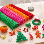 657 Pcs Pipe Cleaner Flower Kit, DIY Handmade Floral Craft Supplies