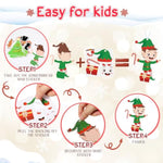 50 Pcs Christmas Craft Kit, Xmas DIY Sticker Ornaments for Christmas Tree Decoration