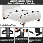 Sex Toys Bdsm Bondage Restraints Hogtie Set, 4 Adjustable Bed Restraints Door Hanging Swing Sex Straps Kit With Handcuffs Blindfold Tickler, Bondage Gear & Accessories For Adult Couples Sex Games