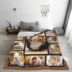 Guinea Pig Blankets, Guinea Pig Throw Blankets, Gifts For Women Men Boys Girls Lover Adult Cozy Fleece Flannel Bedding Stuff Animal Plush For Couch Sofa Bed 50"X40"