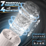 Automatic Male Masturbator Penis Pump - Male Sex Toys For Men With Upgrade Vacuum Pump & Thrusting Rotating Sucking Moaning, Mens Masturbation Cup Pocket Pussy Stroker Blowjob Toy Sex Toys For Men