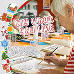60 Sets Christmas Suncatchers Craft Ornaments Window Art Kits for Home Decoration