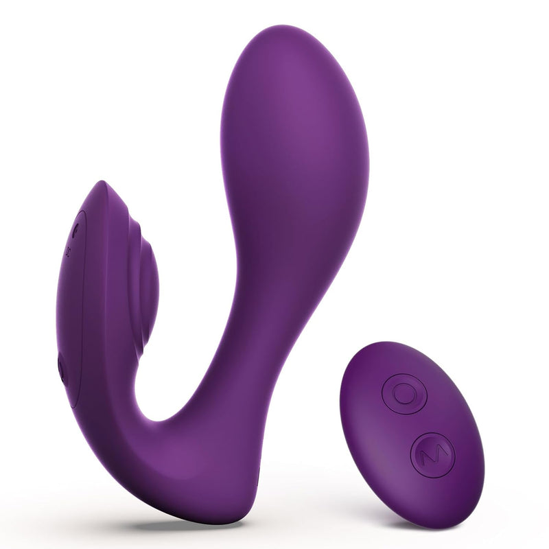 Remote Control Vibrator, Flexible Sex Toys For Double Stimulation, Clitoral G Spot Vibrators For Women, Dual Motors Adult Toy For Female Couple Pleasure With 10 Vibrations