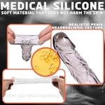 Pennis Extender, 3 Sizes Lengthen Pennis Sleeve Girth Enhancer For Men Ultra-Soft Penis Sheath Cock Dildo Male Enlarger Delay Erection Cock Sleeves Penis Extension Pleasure For Couples Adult Sex Toys