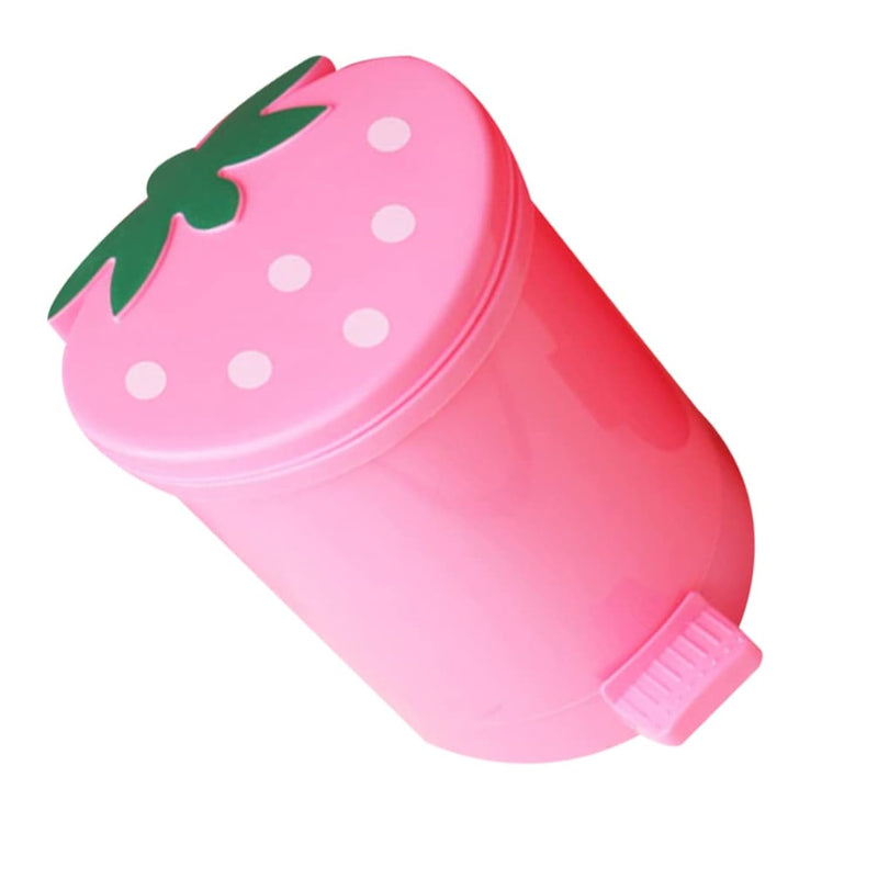 Strawberry Trash Bin Mini Strawberry Trash Can Cute Strawberry Desk Garbage Bin