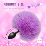 Rabbit Tail Anal Plug,Silicone Butt Plug,Anal Sex Toys For Men,Women And Beginners,Plug Anal For Couples,Butt Plugs For Cospaly (Small)