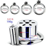 Metal Chastity Cage With Expander Penis Cage Matching With Screw Wrench And Curved Rings Adult Sex Toys Chastity Device Cock Cage Used To Bandage Male Penis (Wearable,1.77In)