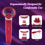 Clitoral Sucking Vibrator Nipple Sex Toy For Women Nipples Clit Massager Clitoral Licking Stimulator Nipple Toys 10 Tongue Licking 2 Sucking Mode Adult Toys For Women Couples Game