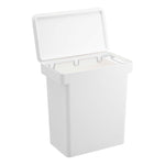 6.5 Gallon Rolling Trash, Dual Compartment Kitchen Odor Free Garbage Can Recycli