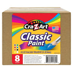 Cra-Z-Art Washable Classic Paint Bulk Pack 8 Count Assorted Colors 4oz Each Bottle