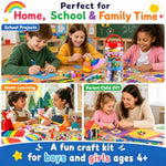Kids Back to School Arts and Crafts Supplies, STEAM Toys for Imagination and Creativity