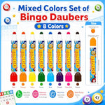 80 Pcs Bingo Daubers Dot Markers Set 12ml 0.4oz, 8 Vibrant Colors, Trendy Art Supplies