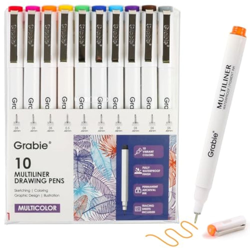 20 Color Micro Fineliner Pens, Waterproof Fine Tip Drawing & Journaling Set