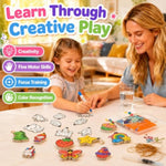 Aqua Puffs 3D Art Kit for Kids, Mess-Free Paint by Number Princess & Unicorn Crafts