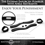 The Extreme Bdsm Enforcer Humbler With Ankle Restraints, Black